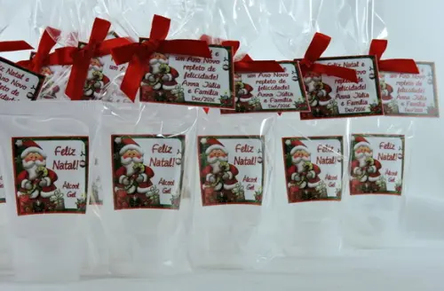 Lembrancinha de Natal Bisnaga no Saquinho
