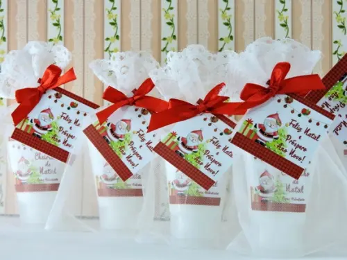 Lembrancinha de Natal Bisnaga Amigo Oculto Secreto Brinde