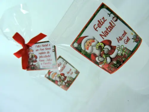 Lembrancinha de Natal Bisnaga no Saquinho