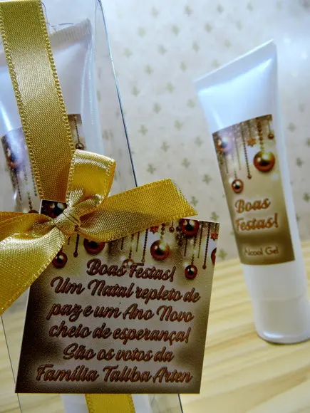 Lembrancinha de Natal Creme Hidratante na Bisnaga Brinde