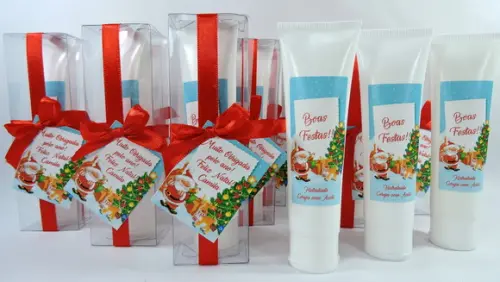 Lembrancinha de Natal Creme Hidratante na Bisnaga de 50 ml