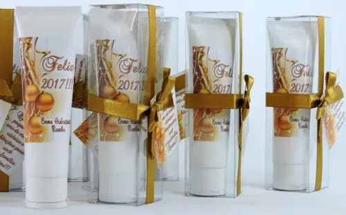 Lembrancinha de Natal Creme Hidratante na Bisnaga de 50 ml