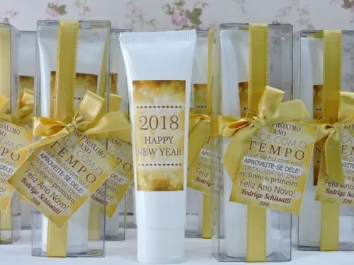 Lembrancinha de Natal Creme Hidratante na Bisnaga de 50 ml