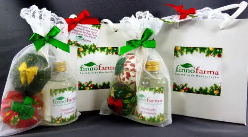 Lembrancinha de Natal Difusor e 2 Sachês