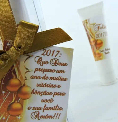 Lembrancinha de Natal Creme Hidratante na Bisnaga de 50 ml