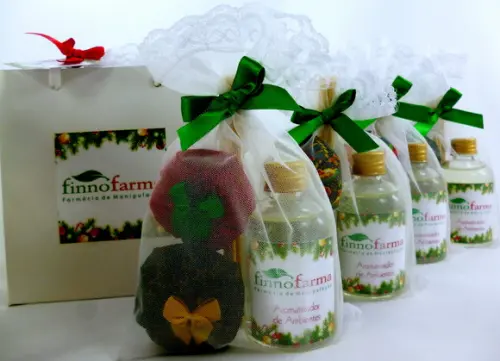Lembrancinha de Natal Difusor e 2 Sachês