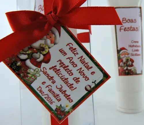 Lembrancinha de Natal e Fim de Ano - Bisnaga 50 ml