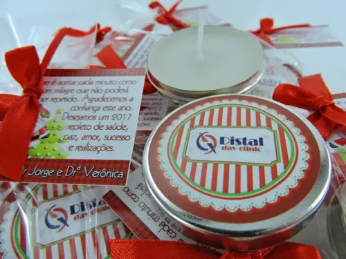 Lembrancinha de Natal Velinha Aromatizada na Latinha
