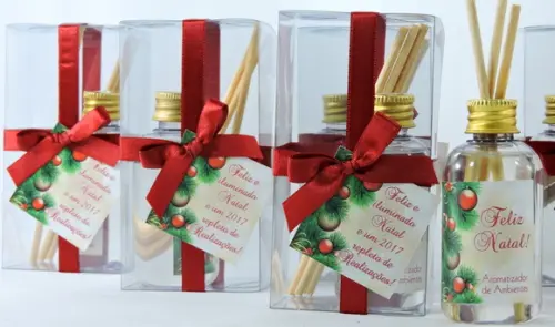 Lembrancinha de Natal Mini Aromatizante de 60 ml