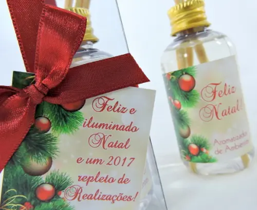 Lembrancinha de Natal Mini Aromatizante de 60 ml