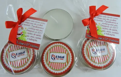 Lembrancinha de Natal Velinha Aromatizada na Latinha