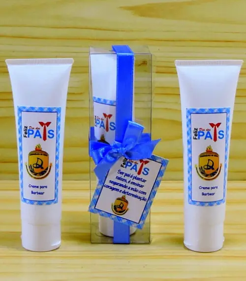 Lembrancinha Dia dos Pais Bisnaga Creme de Barbear
