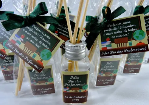Lembrancinha Dia dos Professores Mini Difusor Varetas Aroma