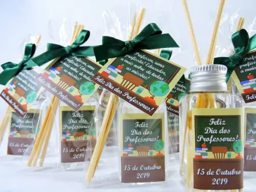 Lembrancinha Dia dos Professores Mini Difusor Varetas Aroma
