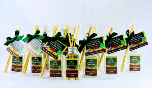 Lembrancinha Dia dos Professores Mini Difusor Varetas Aroma
