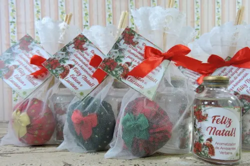 Lembrancinha Difusor e Sachê Boas Festas