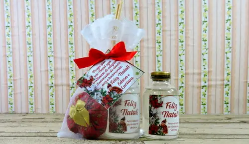 Lembrancinha Difusor e Sachê Boas Festas