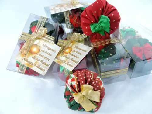 Lembrancinha Dois Sachês Perfumados Caixinha de Natal Aroma