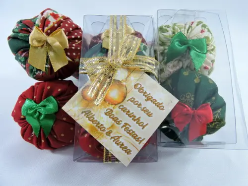 Lembrancinha Dois Sachês Perfumados Caixinha de Natal Aroma
