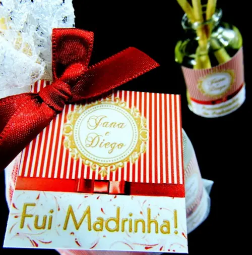 Lembrancinha Fui Madrinha - Casamento