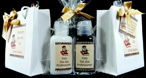 Lembrancinha Hidratante & Álcool Gel Dia dos Professores