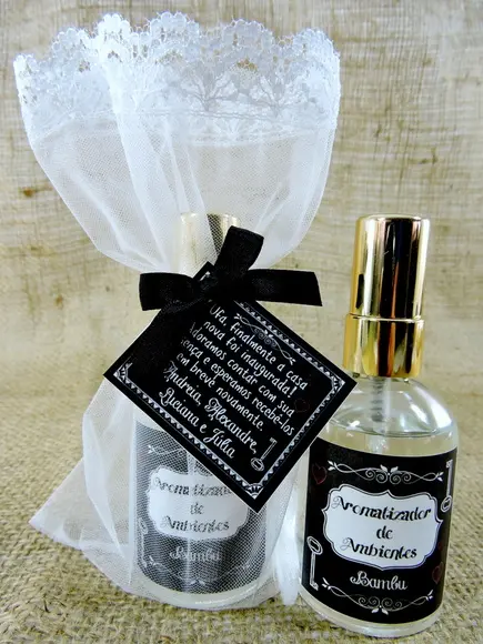 Lembrancinha Home Spray Chá de Casa Nova