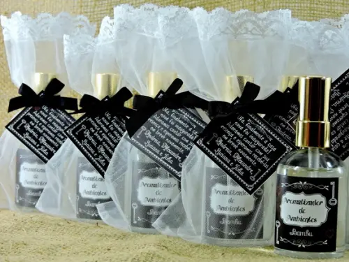 Lembrancinha Home Spray Chá de Casa Nova