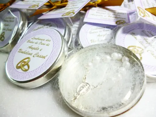 Lembrancinha Latinha Bodas de Ouro