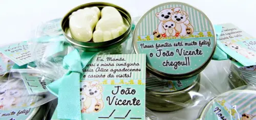 Lembrancinha Latinha Sabonete Pézinho