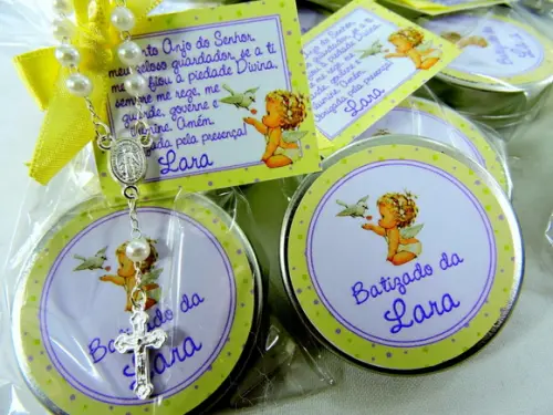 Lembrancinha Latinha Tercinho Batizado