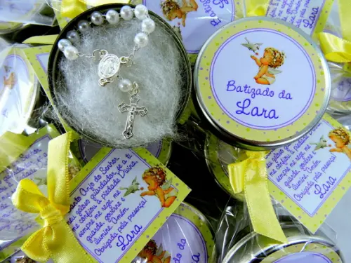 Lembrancinha Latinha Tercinho Batizado