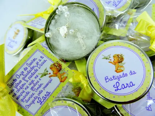 Lembrancinha Latinha Tercinho Batizado