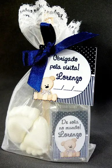 Lembrancinha Maternidade Mini Aromatizador e Par de Pézinho