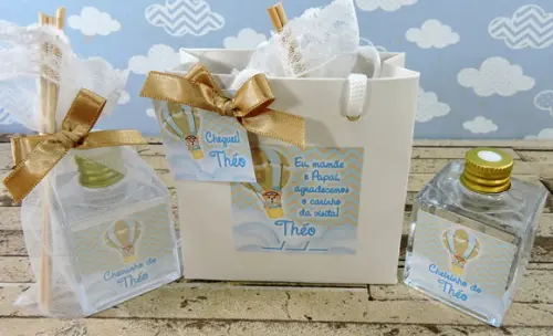 Lembrancinha Maternidade Mini Aromatizante Ursinho Baloeiro