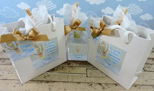 Lembrancinha Maternidade Mini Aromatizante Ursinho Baloeiro