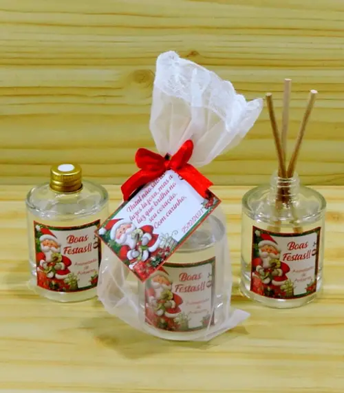 Lembrancinha Min Difusor Varetas Natal Amigo Secreto Brinde