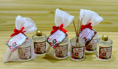 Lembrancinha Min Difusor Varetas Natal Amigo Secreto Brinde