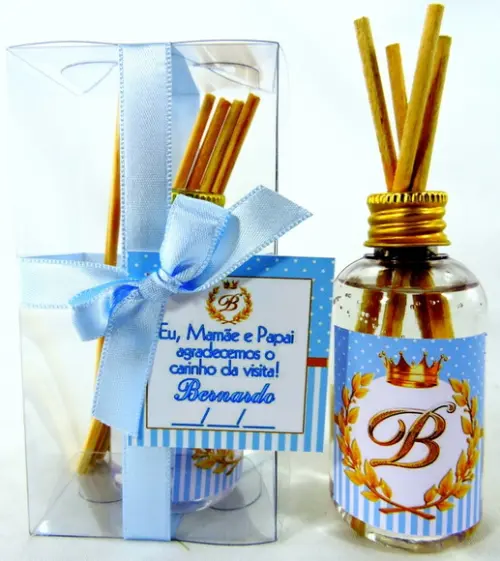Lembrancinha Mini Aromatizador 60 ml Coroa Príncipe
