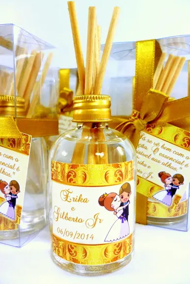 Lembrancinha Mini Aromatizador Casamento