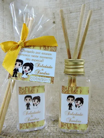 Lembrancinha Mini Aromatizador Casamento