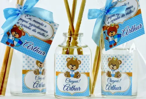 Lembrancinha Mini Aromatizador Difusor de Varetas Ursinho