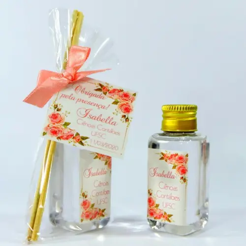 Lembrancinha Mini Aromatizador Difusor Varetas Formatura