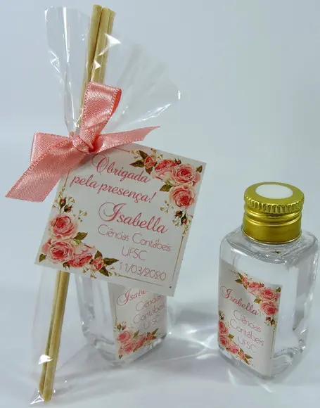 Lembrancinha Mini Aromatizador Difusor Varetas Formatura