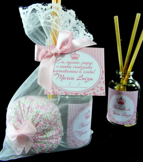 Lembrancinha Mini Aromatizador e Sachê
