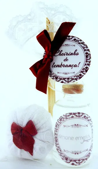 Lembrancinha Mini Aromatizador e Sachê