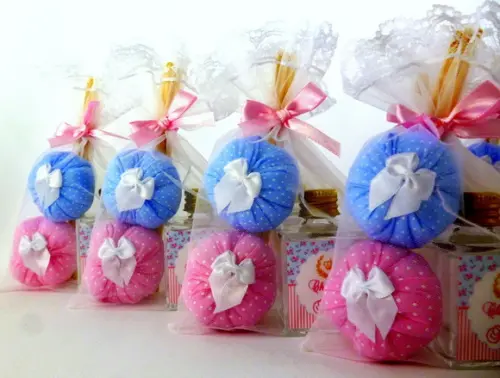 Lembrancinha Mini Aromatizador Varetas-rosa e Azul Coroa