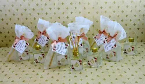 Lembrancinha Mini Aromatizante Difusor Cubo Vareta Casamento