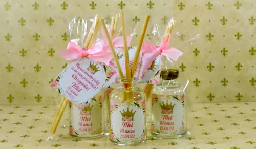 Lembrancinha Mini Aromatizante Difusor Varetas Aniversário