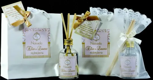 Lembrancinha Mini Aromatizante Difusor Varetas Noivado