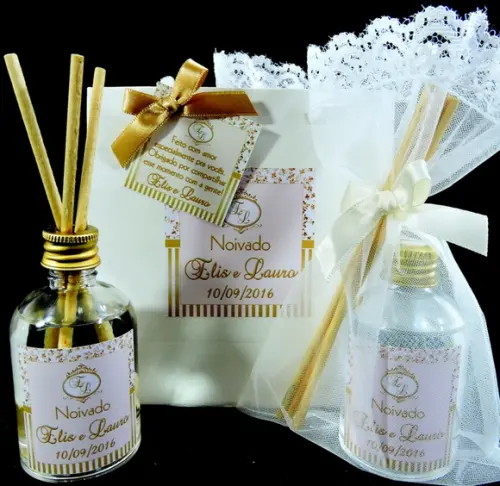 Lembrancinha Mini Aromatizante Difusor Varetas Noivado